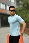 Erkek H Nakış Desenli Oversize Tshirt