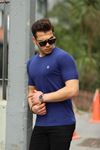 Erkek H Nakış Desenli Oversize Tshirt