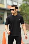Erkek H Nakış Desenli Oversize Tshirt