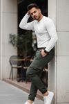 Erkek Bel Lastikli Jogger Paça Lastik Pantolon