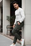 Erkek Bel Lastikli Jogger Paça Lastik Pantolon