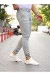 Erkek Dar Kalıp Lastikli Paça Jogger Pantolon