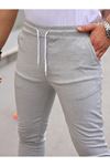 Erkek Dar Kalıp Lastikli Paça Jogger Pantolon