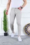 Erkek Jeans Slim Fit Likralı Denim Taş Kot Pantolon