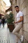 Erkek Yüksel Bel Bol Kesim Boru Paça Kot Pantolon Regular Fit Jean