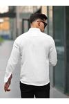 Erkek A Kalite Keten Slim Fit Uzun Kol Gömlek