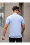 Erkek Slim Fit Waffle Kumaş Patlı ( V ) T-shirt