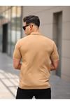 Erkek Slim Fit Waffle Kumaş Patlı ( V ) T-shirt