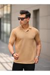 Erkek Slim Fit Waffle Kumaş Patlı ( V ) T-shirt