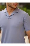 Erkek Slim Fit Waffle Kumaş Patlı ( V ) T-Shirt