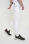 Erkek Trend Slim Fit Beyaz Kot Pantolon