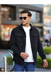 Erkek Oversize Geniş Kesim Çift Cep Denim Ceket
