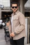 Erkek Oversize Geniş Kesim Çift Cep Denim Ceket
