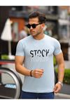 Stockholm Baskılı Sıfır Yaka T-Shirt