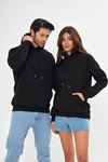 Unisex Oversize Kanguru Cepli Sweatshirt