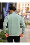 Boğazlı Cepli Üç iplik sweat