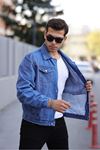 Çıtçıtlı Oversize Kot Ceket