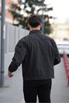 Çıtçıtlı Oversize Kot Ceket