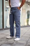Yan Cepli Armalı Baggy Pantolon