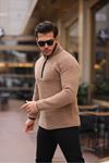 Yarım Fermuarlı Peluş Sweatshirt