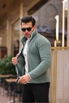 Yan Cepli Tam Fermuarlı Peluş Sweatshirt
