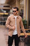 Çıtçıtlı Cepli İçi Şardonlu Sweatshirt Hırka