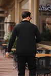Çıtçıtlı Cepli İçi Şardonlu Sweatshirt Hırka