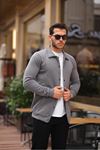 Çıtçıtlı Cepli İçi Şardonlu Sweatshirt Hırka