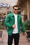 Çıtçıtlı Cepli İçi Şardonlu Sweatshirt Hırka
