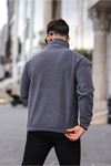 Yarım Fermuarlı Polar Sweatshirt