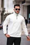 Yarım Fermuarlı Polar Sweatshirt