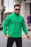 Yarım Fermuarlı Polar Sweatshirt