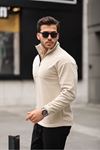 Yarım Fermuarlı Polar Sweatshirt
