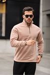 Yarım Fermuarlı Polar Sweatshirt