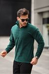 Yarım Fermuarlı Polar Sweatshirt