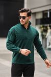 Yarım Fermuarlı Polar Sweatshirt