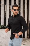 Düz Çıtçıtlı Slim Fit Kot Gömlek