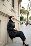 Belden Bağlamalı Kendinden Desenli Takım