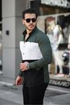 Üç Renk Slim Fit Likralı Kot Gömlek