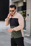 Üç Renk Slim Fit Likralı Kot Gömlek