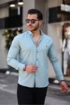 Çıtçıtlı Slim Fit Kot Gömlek