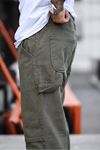 Erkek Kargo Cep Baggy Pantolon