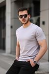 Erkek Slim Fit Baskısız T-Shirt