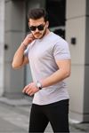 Erkek Slim Fit Baskısız T-Shirt