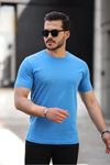 Erkek Slim Fit Baskısız T-Shirt