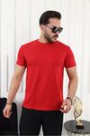 Erkek Slim Fit Baskısız T-Shirt
