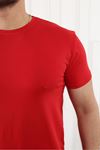 Erkek Slim Fit Baskısız T-Shirt