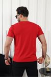 Erkek Slim Fit Baskısız T-Shirt