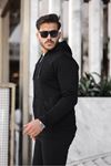 Üç İplik Fermuarlı Sweatshirt