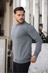 Erkek Kompakt Pamuklu Slim Fit Sweatshirt